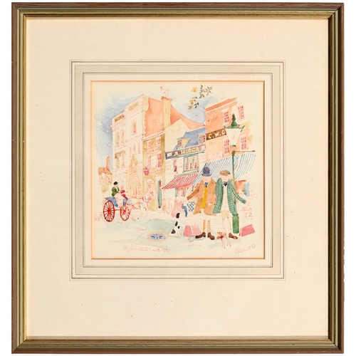 614 - Colin Carr (1929-2002) - Fred Hunt's Removal Van, Lincoln; White Hart, Lincoln; High Street, Lincoln... 