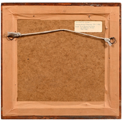 616 - English Marine School, second-half 19th century - Schooners by the Shore, oil on mahogany panel, 14.... 