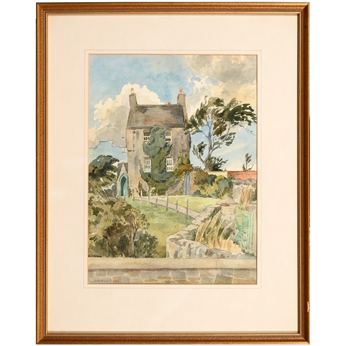618 - Judith Audrey Allenby Oyler, 20th century - The Castle, Isle of Whithorn, signed, titled verso, wate... 