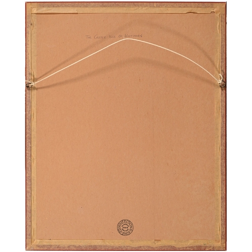 618 - Judith Audrey Allenby Oyler, 20th century - The Castle, Isle of Whithorn, signed, titled verso, wate... 