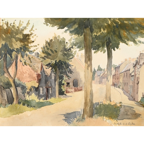 618 - Judith Audrey Allenby Oyler, 20th century - The Castle, Isle of Whithorn, signed, titled verso, wate... 