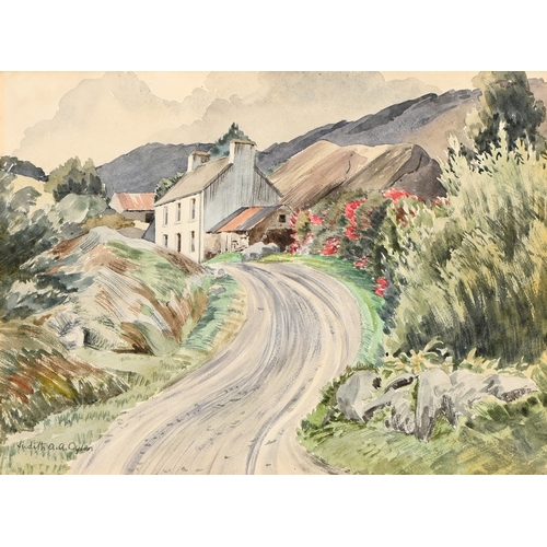 618 - Judith Audrey Allenby Oyler, 20th century - The Castle, Isle of Whithorn, signed, titled verso, wate... 