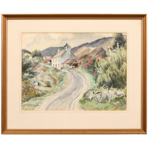 618 - Judith Audrey Allenby Oyler, 20th century - The Castle, Isle of Whithorn, signed, titled verso, wate... 