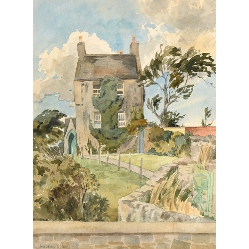 618 - Judith Audrey Allenby Oyler, 20th century - The Castle, Isle of Whithorn, signed, titled verso, wate... 