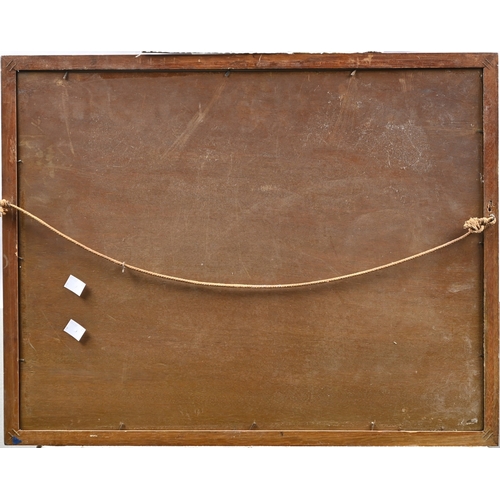 624 - D. Meeles, late 20th century - Market Scene, signed, watercolour, 42 x 55cm; Swap**, Asian Artist, l... 