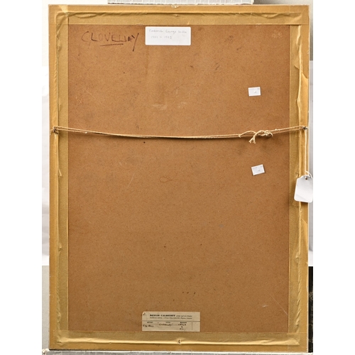 626 - Frederick George Wills (1901-1993) - Clovelly, Devon, signed, attributed and titled Dennis Caldicott... 