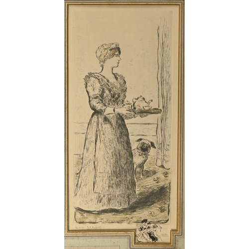 629 - Jean-Fran&ccedil;ois Raffa&euml;lli (1850-1924) - The Tea Tray, signed and numbered 33 by the artist... 
