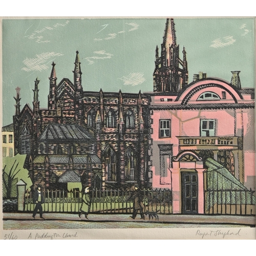 641 - Rupert Shephard (1909-1992) - A Paddington Church, signed, titled and numbered 51/60 in pencil by th... 
