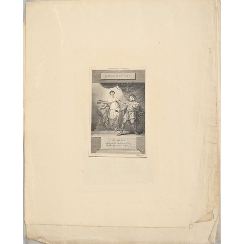 642 - Shakespeare. A folio of approx. 100 Shakespearean prints, 18th-early 19th c, including by &/or a... 