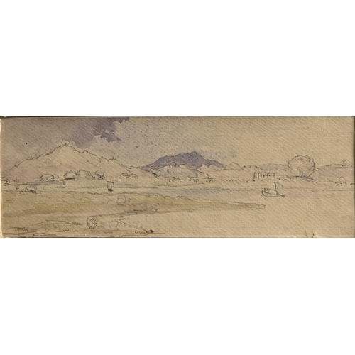 643 - Attributed to Field Marshal Colin Campbell, 1st Baron Clyde, GCB, KSI (1792-1863) - A View in India,... 