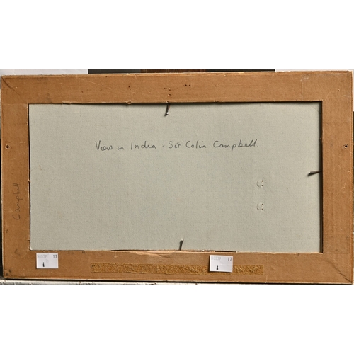 643 - Attributed to Field Marshal Colin Campbell, 1st Baron Clyde, GCB, KSI (1792-1863) - A View in India,... 