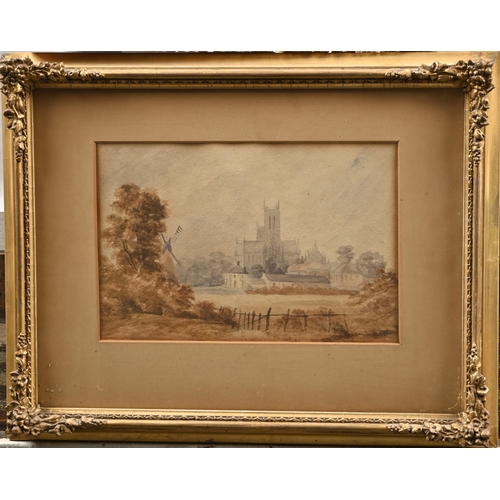 649 - Stephen Bullock (1889–1971) - Lincoln from Canwick, signed, titled and dated 1926, 23 x 25.5cm; and ... 