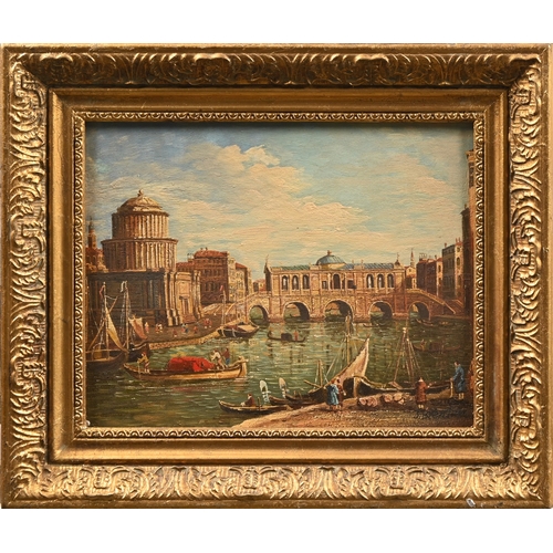 657 - J. Brenton, second-half 20th century - The Grand Canal with Palladio's Design for the Rialto Bridge,... 