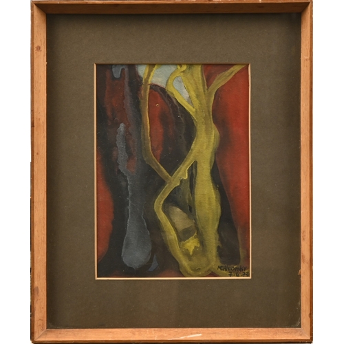 678 - NEALexander, second-half 20th c - Abstract Study, signed and dated 7.4.73, watercolour and gouache, ... 