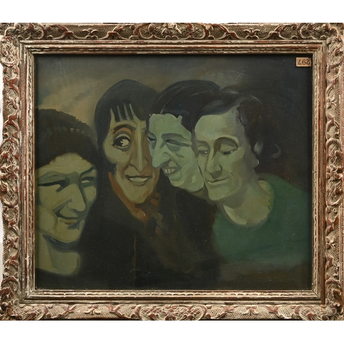684 - Modernist Artist, 1926 - Emotions, a study in four heads, indistinctly signed D*** G***, dated 1926,... 