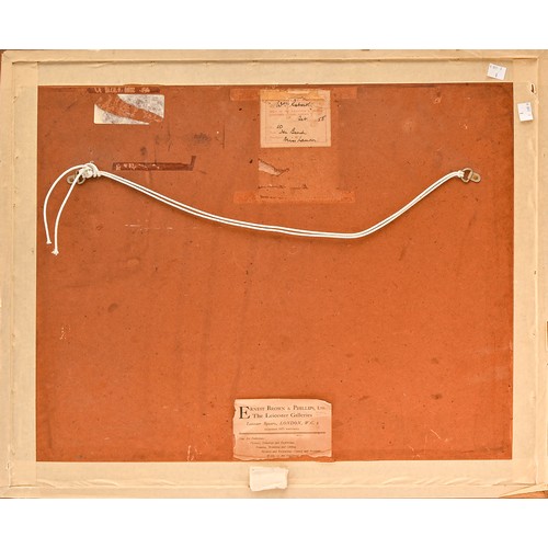 630 - William Roberts RA (1895-1980) - The Beach, signed, titled label verso, watercolour and pencil, 34.5... 