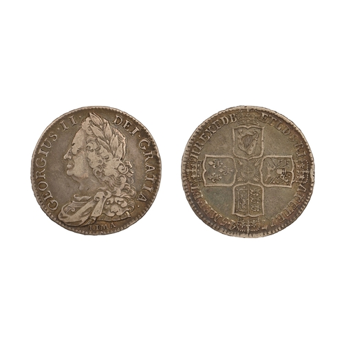 246 - Coins. George II 2/6 1745, Lima, aVF