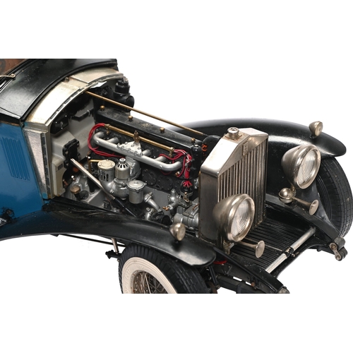 421 - A Pocher kit-built 1/8 scale model of a 1932 Rolls Royce Sedanca de Ville, 66cm l