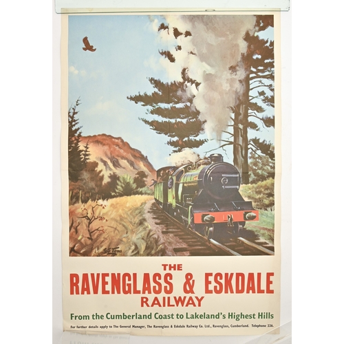 503 - Railwayana. Miscellaneous railway posters, mid 20th c and later, to include Ravenglass and Eskdale r... 