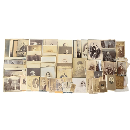 510 - Miscellaneous cartes de visite, Victorian and later, 6.5 x 10.5cm and smaller (110 approx)... 