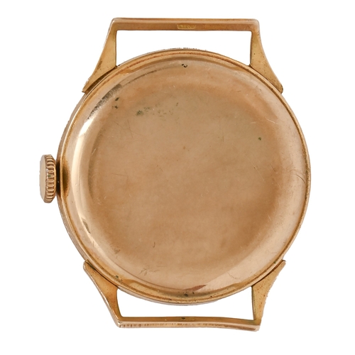 55 - An Avia 9ct gold gentleman's wristwatch, 29mm diam, Birmingham 1947, 18g