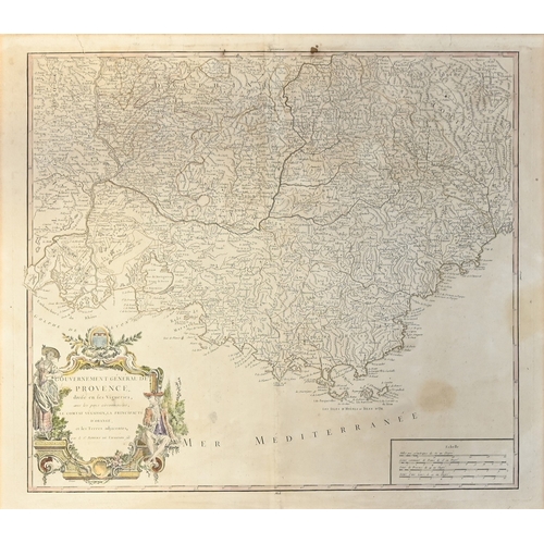 629 - Robert de Vaugondy, Didier (1723-1786); Robert de Vaugondy, Gilles (1688-1766) - Provence, double pa... 