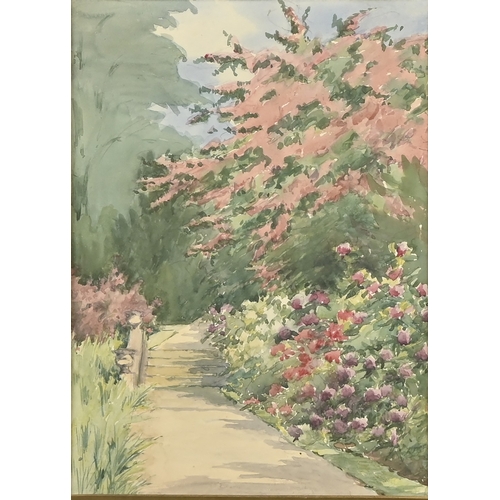 104 - John Ellis (1854-1919) - Clovelly, signed, watercolour, 35.5 x 26.5cm and miscellaneous other waterc... 