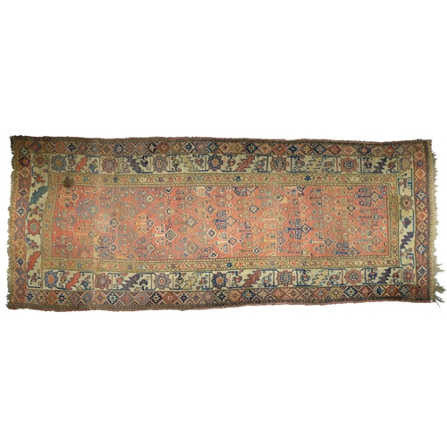 165 - A Kurdish long rug , early 20th c,  120 x 288cm