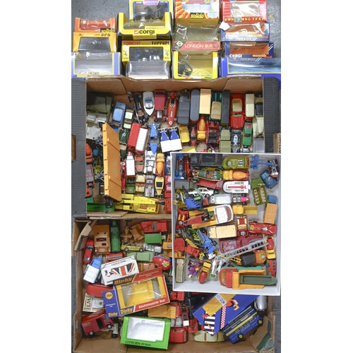 173 - Miscellaneous Hornby, Dinky, Matchbox and other diecast vehicles, mid 20th c and later, some boxed... 