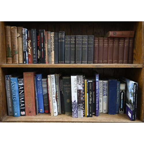 206 - Books. Twelve shelves of general and academic stock, late 19th c and later, including ancient and la... 