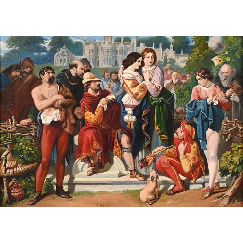 255 - After Daniel Maclise RA -&nbsp;Orlando about to Engage with Charles the Wrestler, with Preston Hall,... 