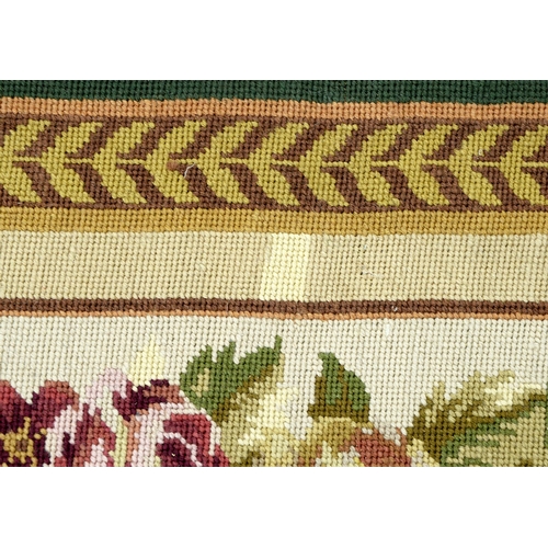 314 - A needlepoint rug, 20th c, in 18th c Aubusson style, 182 x 266cm
