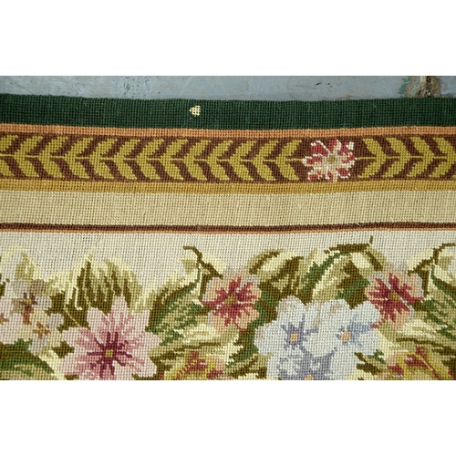 314 - A needlepoint rug, 20th c, in 18th c Aubusson style, 182 x 266cm