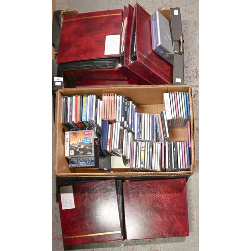447 - Miscellaneous DVDs and CDs, to include classical rock, pop and other music, action movies, some in b... 