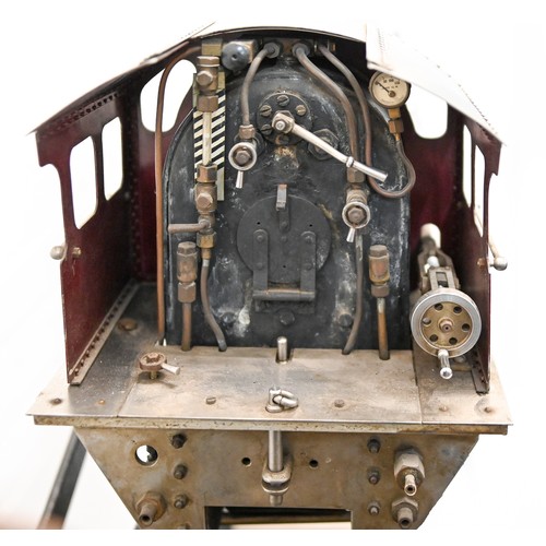 267 - A 3½in live steam scale model 4-6-4 locomotive and tender, of ferrous and non-ferrous metal, with Wa... 