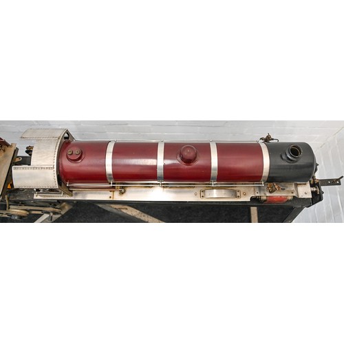 267 - A 3½in live steam scale model 4-6-4 locomotive and tender, of ferrous and non-ferrous metal, with Wa... 