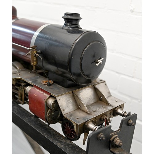 267 - A 3½in live steam scale model 4-6-4 locomotive and tender, of ferrous and non-ferrous metal, with Wa... 