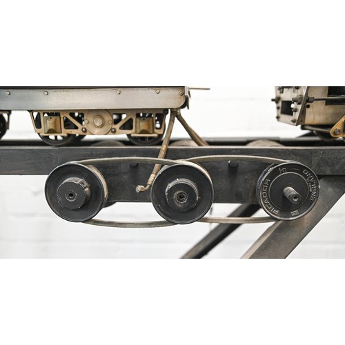 267 - A 3½in live steam scale model 4-6-4 locomotive and tender, of ferrous and non-ferrous metal, with Wa... 