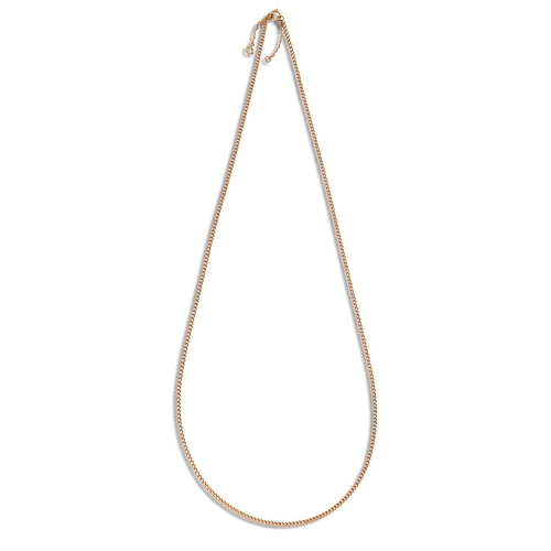 107 - A gold chain, 61cm l, marked 9ct, 6.7g