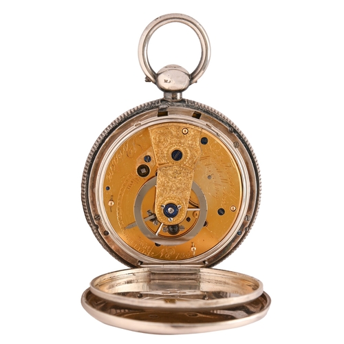 49 - An English silver verge watch, Tupman, Great Russell St, Bloomsbury, London, No 735, with diamond en... 