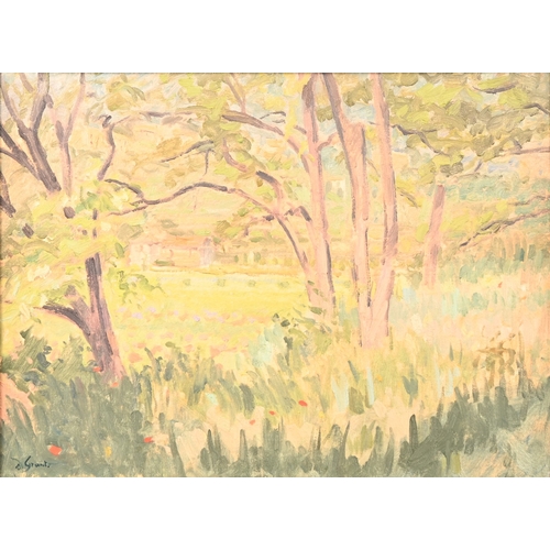 529 - D. Grant - Summer Landscape, signed, oil on canvas, 37.5 x 50cm