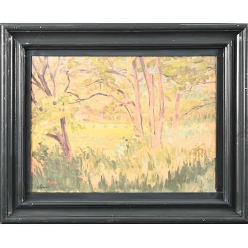 529 - D. Grant - Summer Landscape, signed, oil on canvas, 37.5 x 50cm