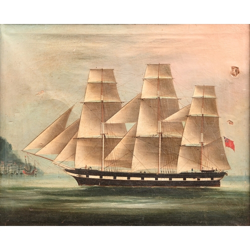 539 - Lai Fong of Calcutta (Chinese; fl. 1870-1910) - A China Clipper of the British Merchant Fleet with a... 
