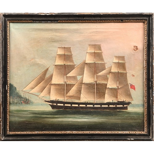 539 - Lai Fong of Calcutta (Chinese; fl. 1870-1910) - A China Clipper of the British Merchant Fleet with a... 