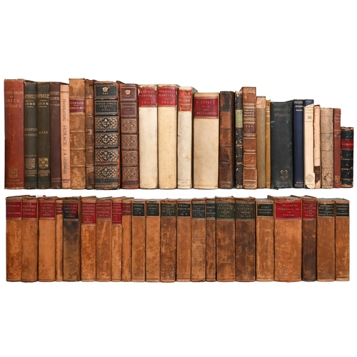 38 - Classics. Forty-seven volumes, of which thirty-five volumes are from the library of John Wordsworth ... 