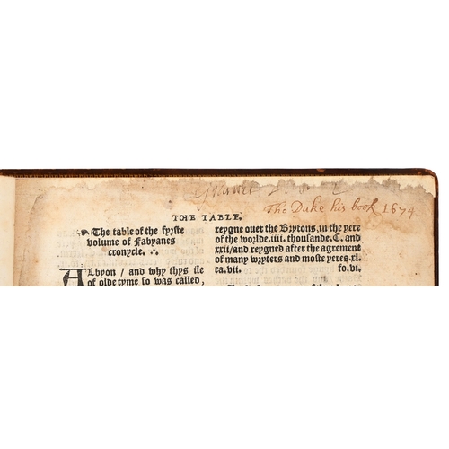 68 - Fabyan [(Robert)], The firste (sic) [& second] volume of Fabyans cronycle (sic), Conteynyng the ... 