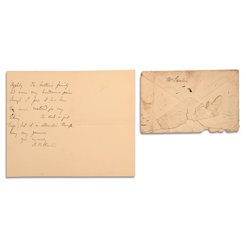 174 - POTTER, Helen Beatrix. Autograph letter, signed (H. B. Heelis) to Elizabeth Tyson. Castle Cottage, S... 