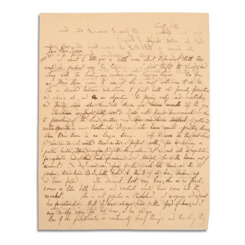 168 - POTTER, Helen Beatrix. Autograph letter, signed (H B Heelis) to Elizabeth Tyson. Castle Cottage, Saw... 