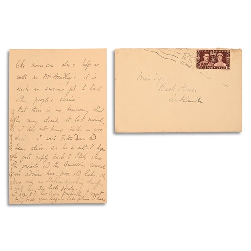 167 - POTTER, Helen Beatrix. Autograph letter, signed (H. B. Heelis) to Elizabeth Tyson. Sawrey, August 27... 