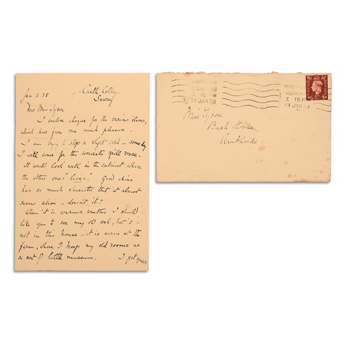166 - POTTER, Helen Beatrix. Autograph letter, signed (Beatrix Heelis) to Elizabeth Tyson. Casyle Cottage,... 